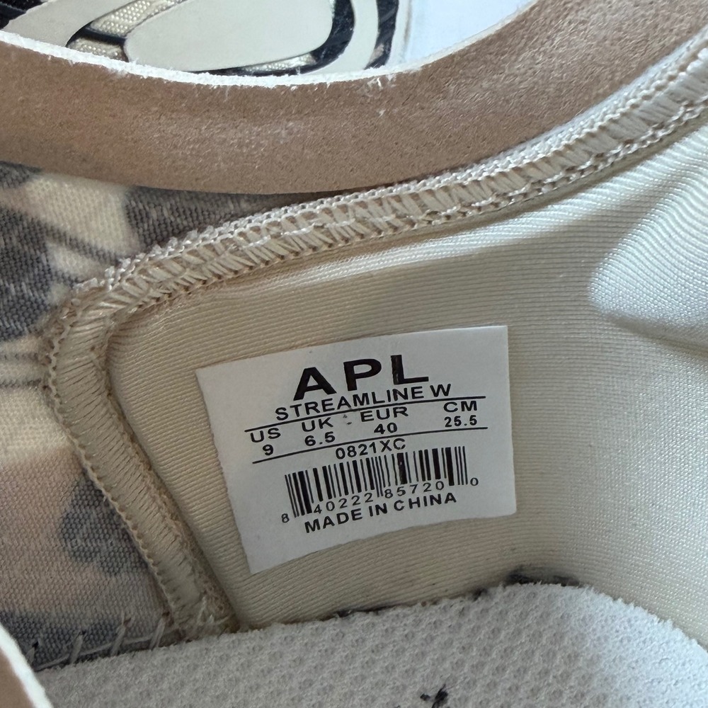 APL Streamline Women's Parchment Black Leopard Running Shoes Size 9 Athletic - Picture 8 of 8